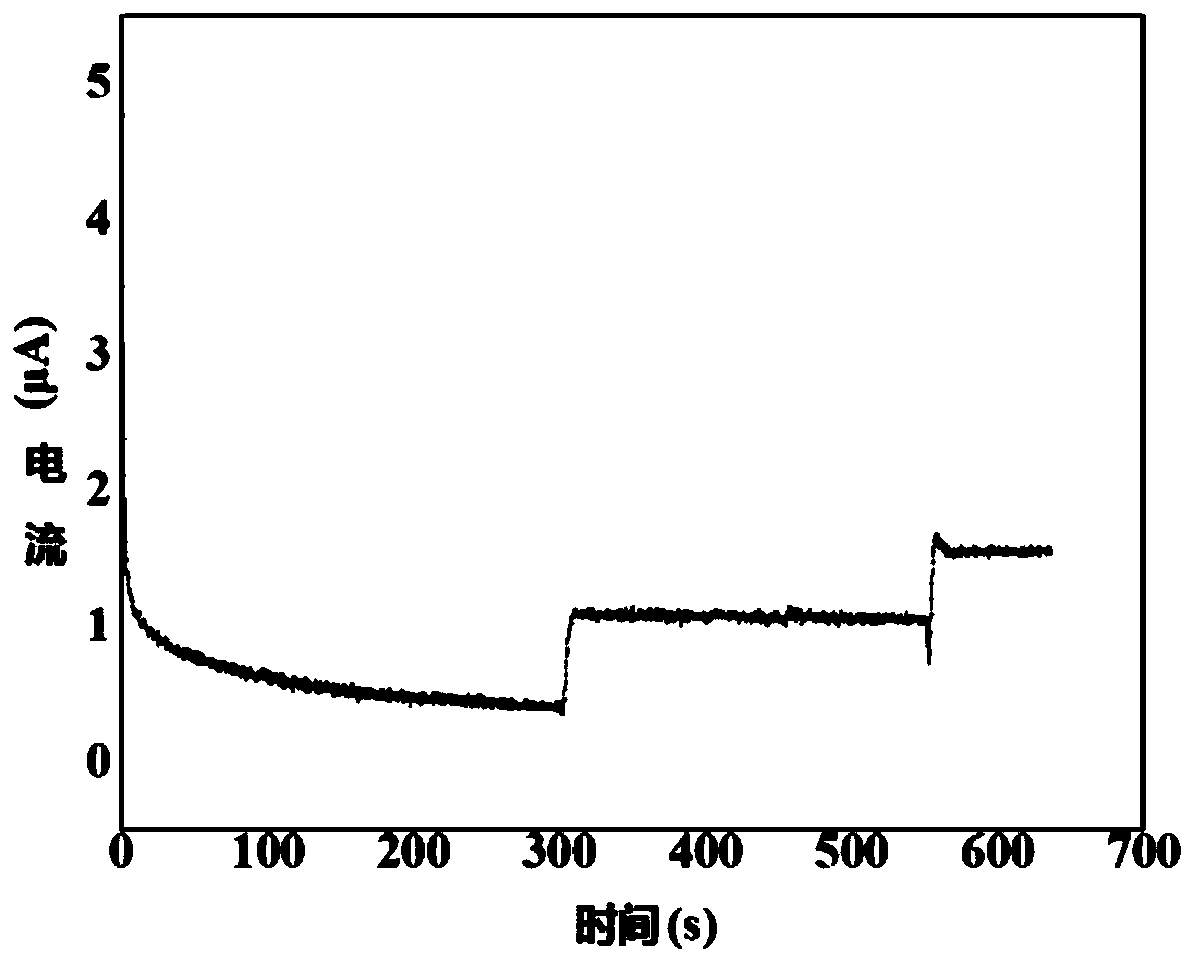 Preparation method of efficient sensing electrode of lactic acid sensor