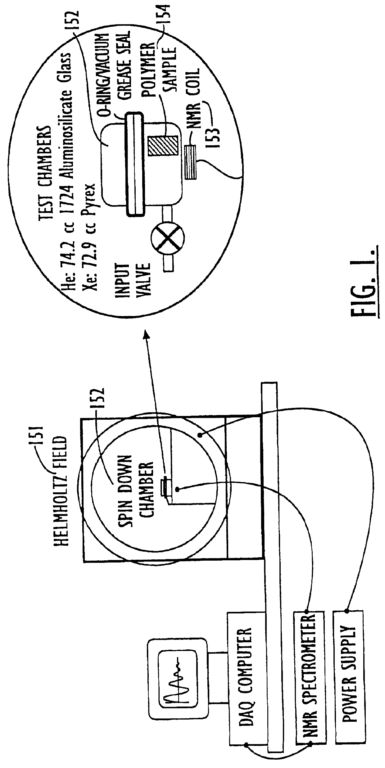 Containers for hyperpolarized gases and associated methods