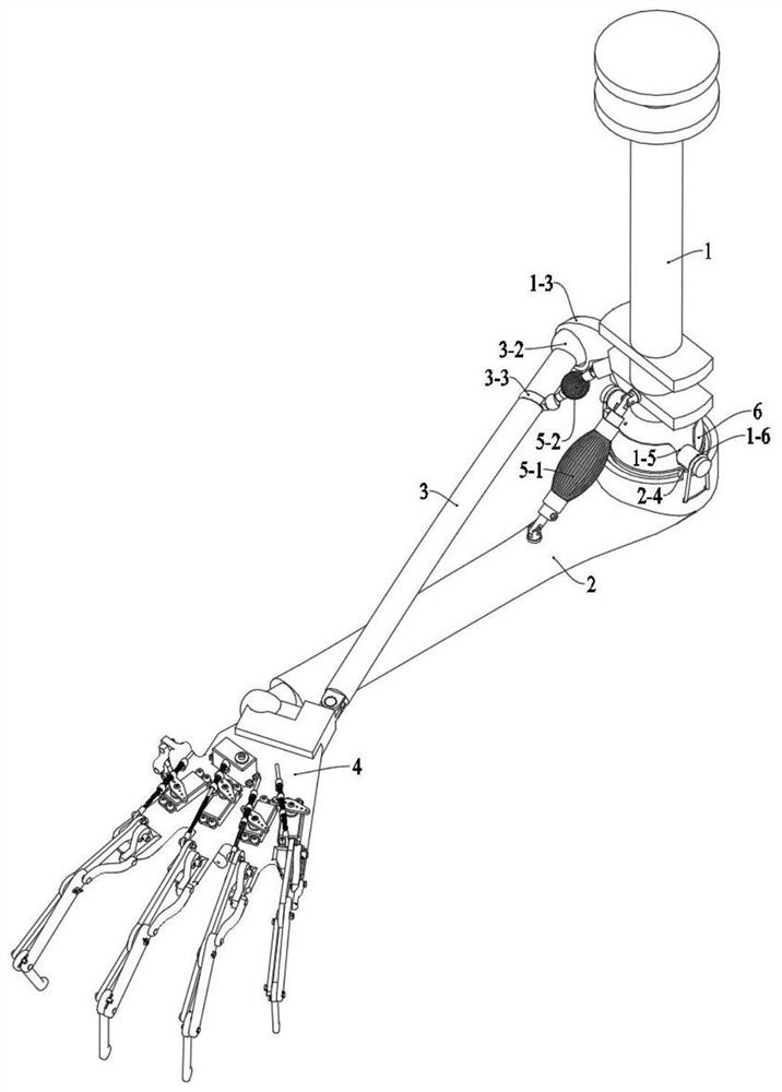 Reversible impact-resistant mechanical arm and driving method thereof