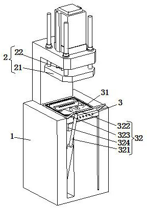 A kind of automatic cleaning insert hole die-casting mold