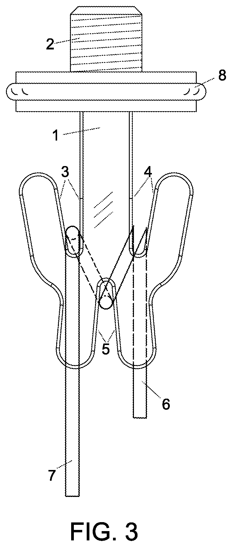 Attachment to a tripod to provide a simple way to attach a ballast weight for stability