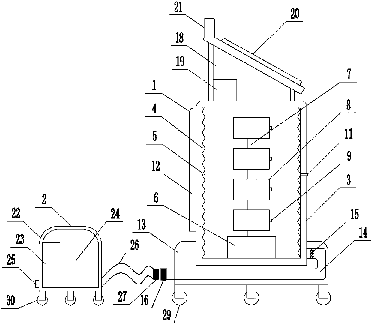 Four-cavity holmium laser therapy apparatus