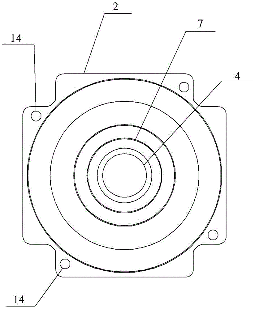 Motor cover and motor housing assembly structure