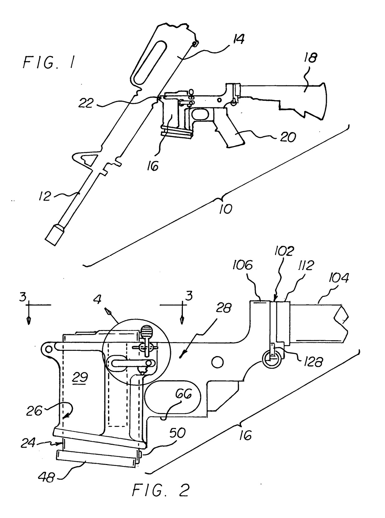 Firearm lower receiver with non-detachable magazine
