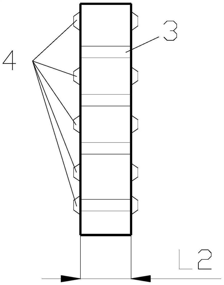 Hybrid beam box girder bridge longitudinally spliced by shear keys and construction method