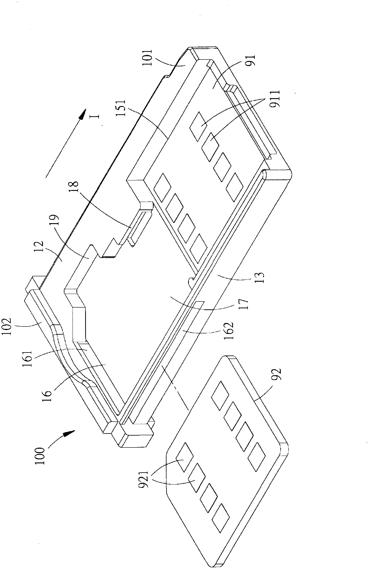 Dual SIM (Subscriber Identity Module)-card tray, connector module and electrical connector device