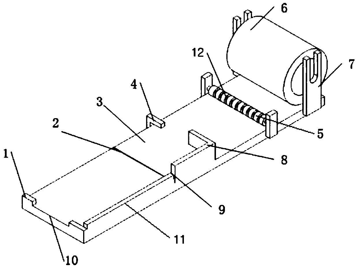 A kind of glue wrapping device for aluminum shell battery cell