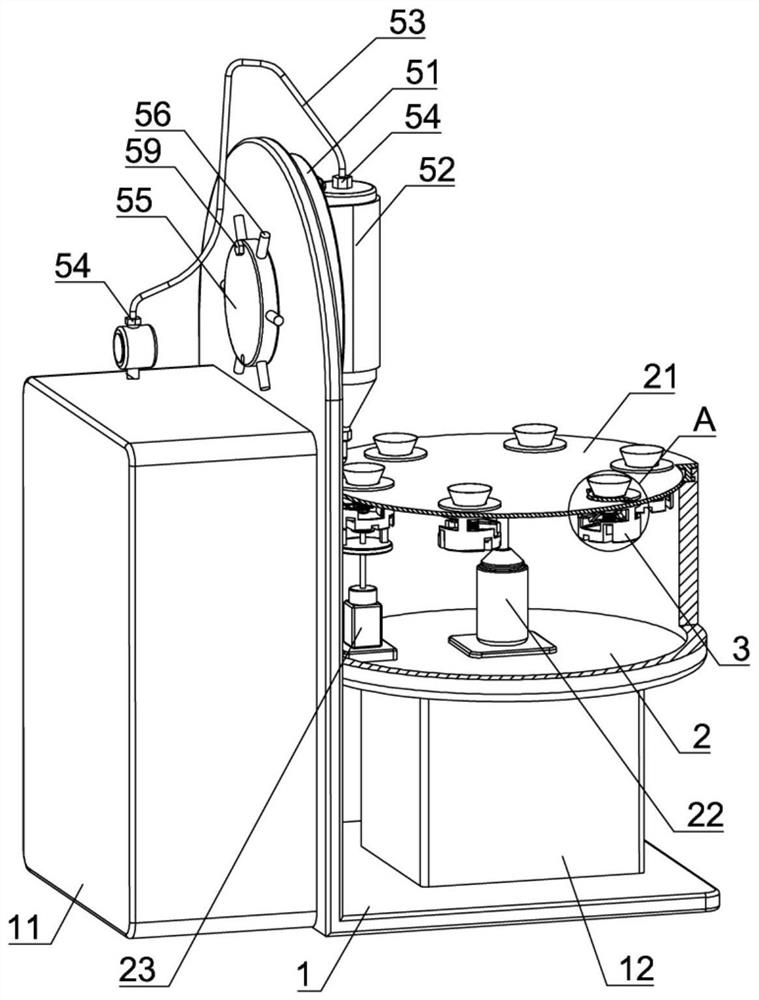 Dispensing equipment for lamp production