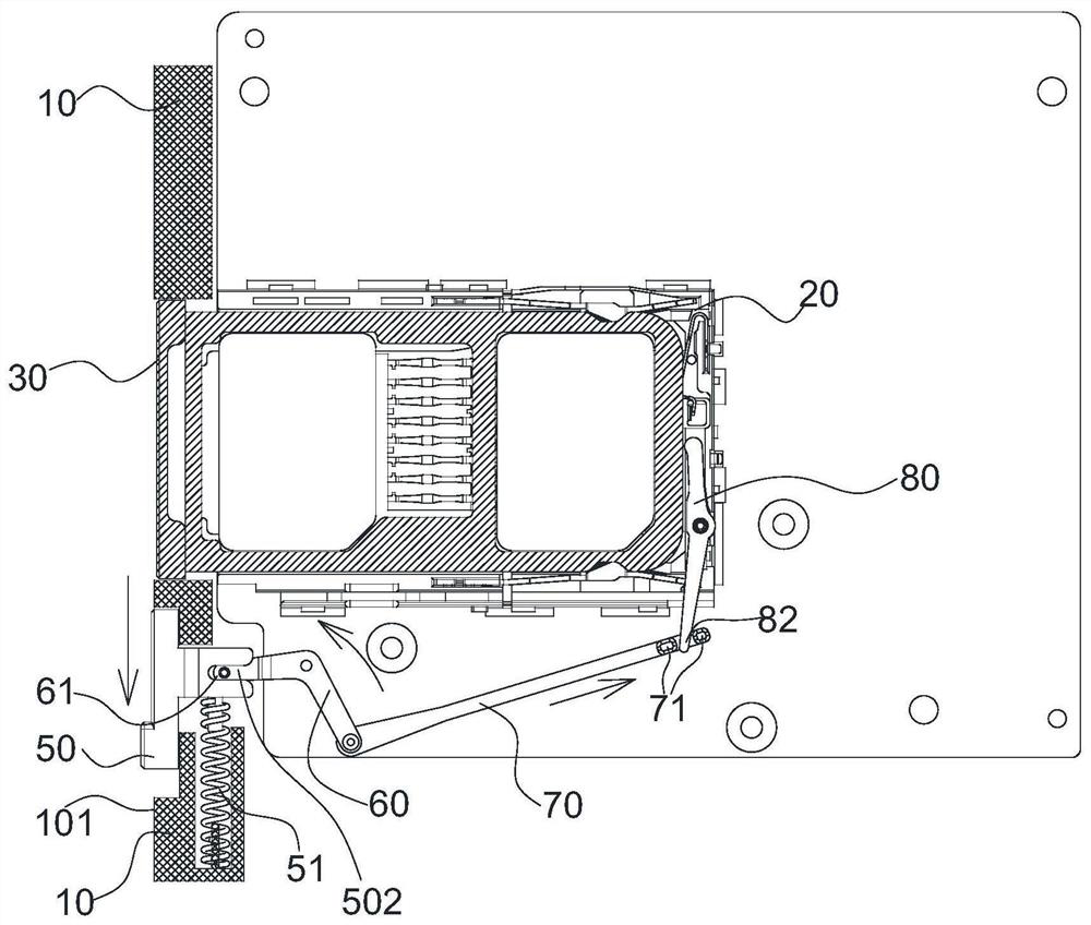 Card tray ejection mechanism and electronic equipment