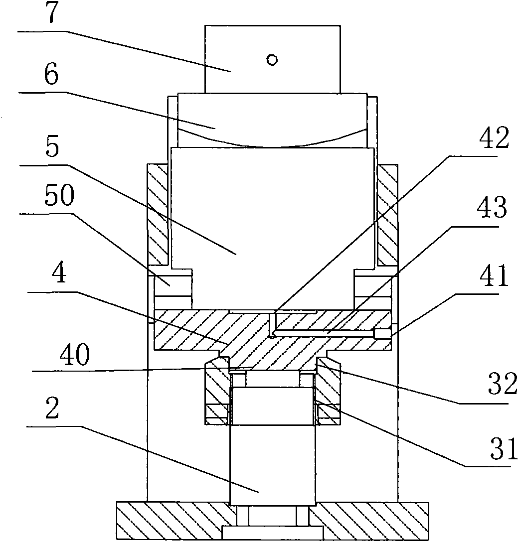 Process bearing block for flapping test of steam turbine rotor shaft
