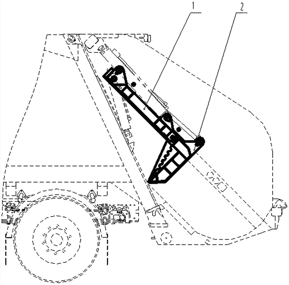 Compression control method for rear-loading garbage compression vehicle