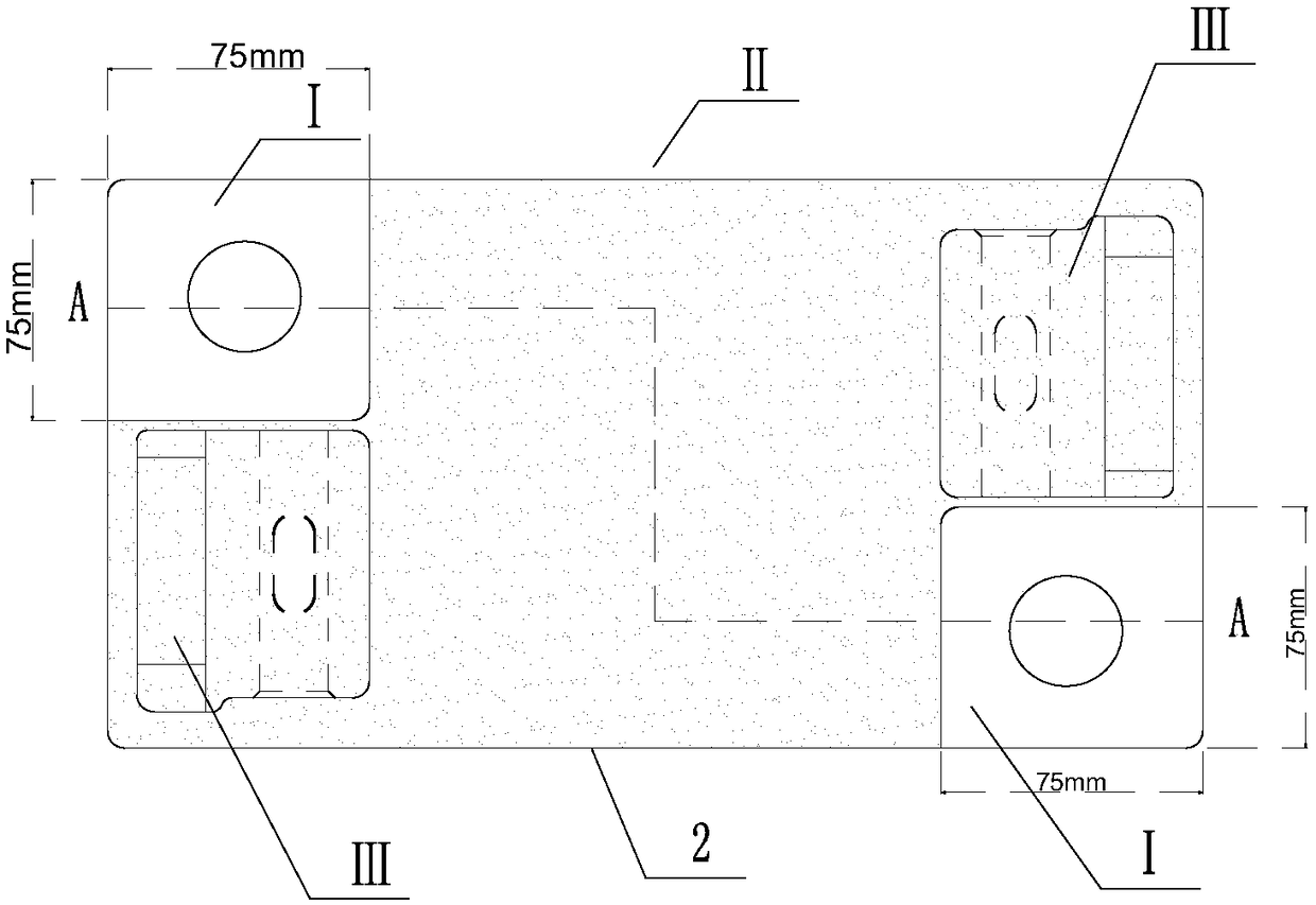 Manufacturing method of track iron backing plate structure in rail transit engineering