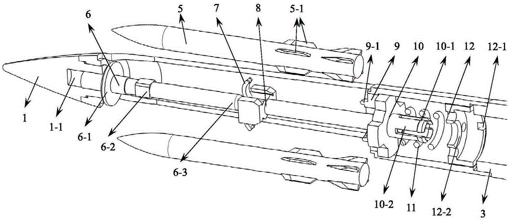 Full free-flying wind tunnel test mechanism for sub-cluster separation