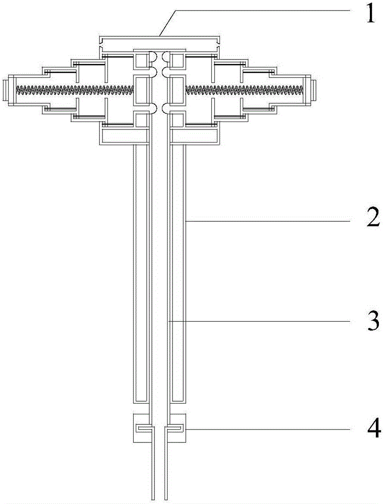 Anchor rod end cavity enlarging device and construction method thereof