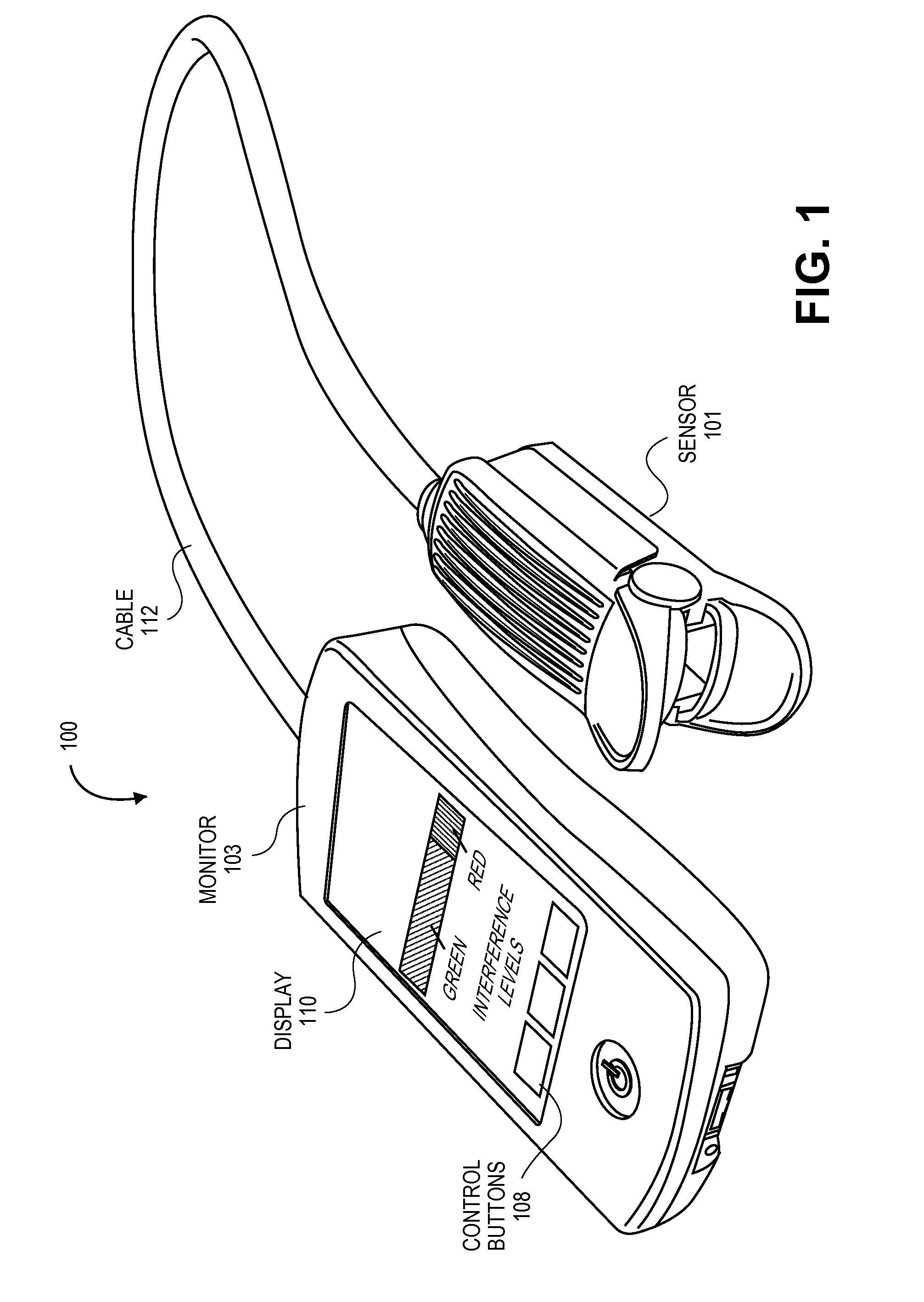 Interference detector for patient monitor