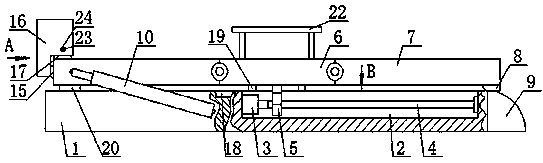 CT machine scanning bed device