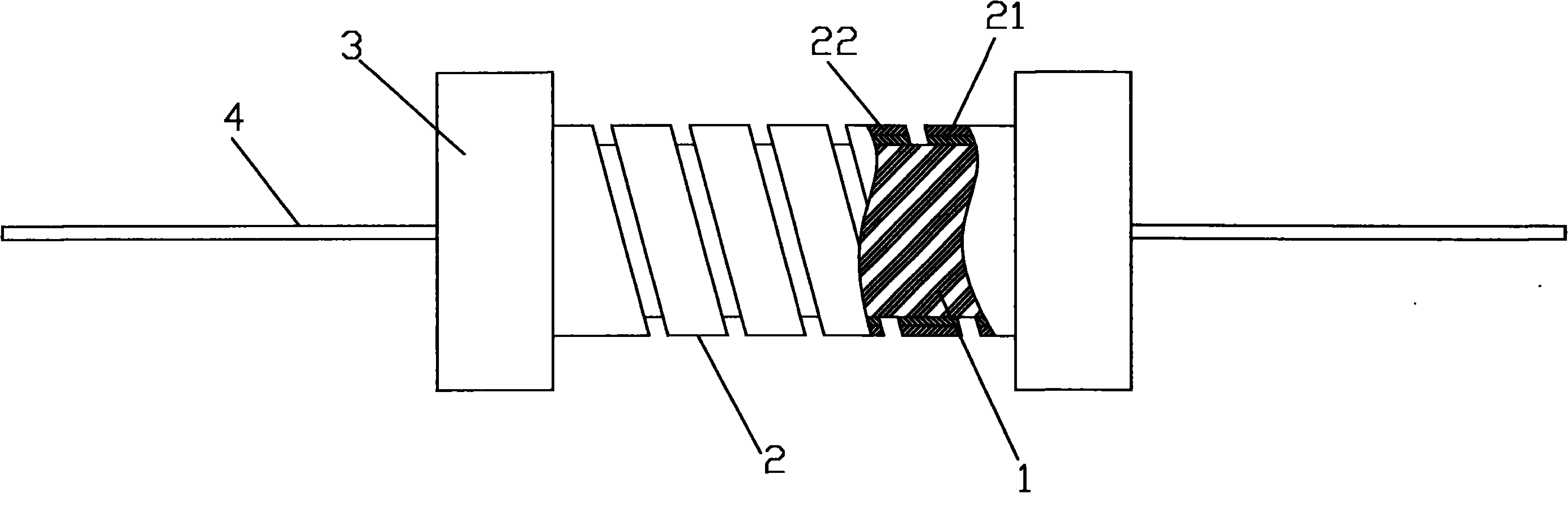 High-resistance value metal oxide film resistor and manufacture method thereof