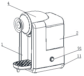 Electric pressure cooker brewing machine and beverage brewing method through same