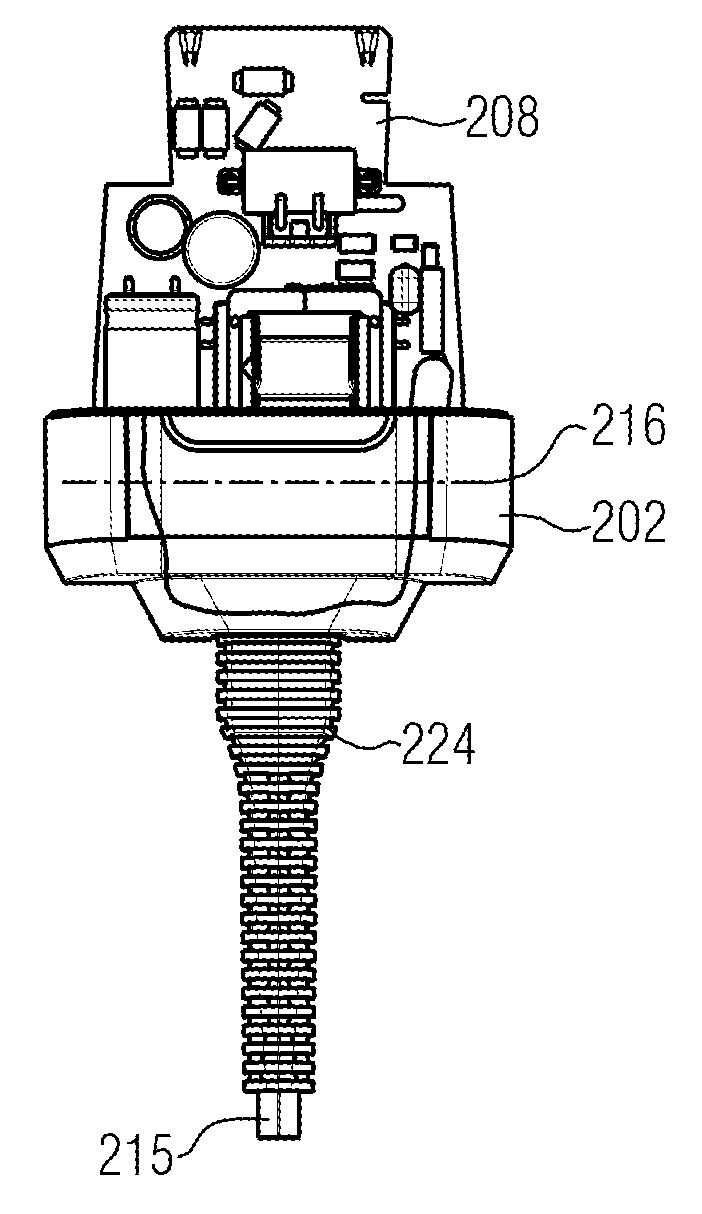 Partially compound-filled power supply unit and manufacturing method