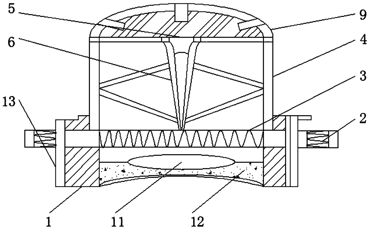 Automobile engine bearing cover convenient for lubricating operation