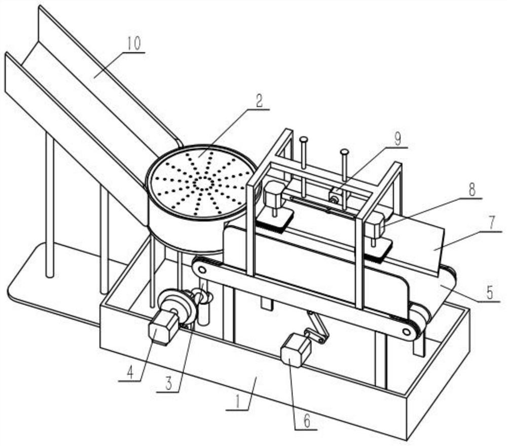 An oyster processing device