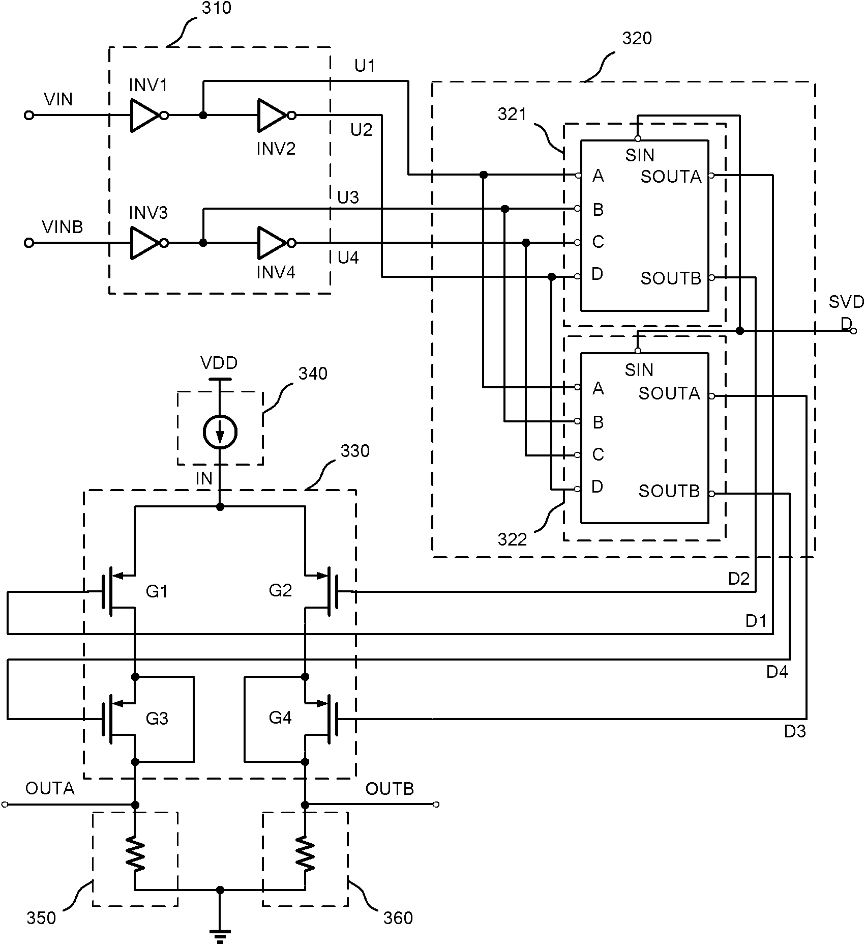 Current switching circuit for high-speed current rudder digital-to-analog converter