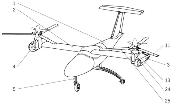 Working method of propeller-rotor composite configuration tilt rotorcraft