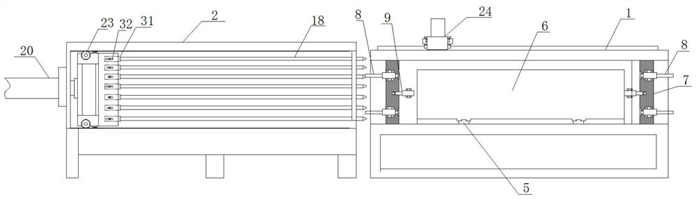 Gypsum plank production main unit and production method