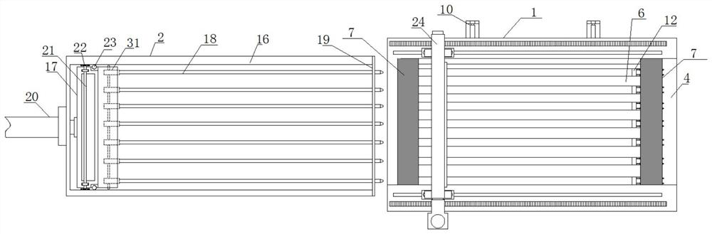 Gypsum plank production main unit and production method