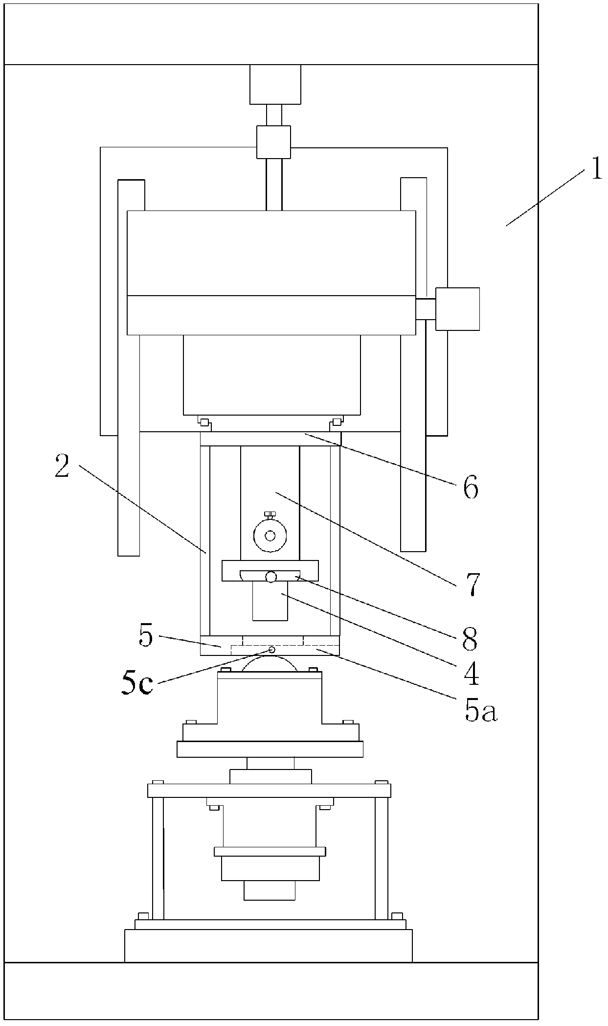 Apparatus for real time observation and recording of fretting wear