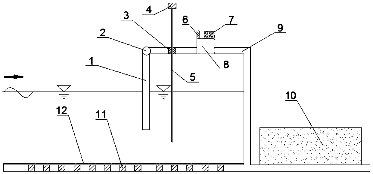 A model test device and method for a shore-type oscillating water column wave energy conversion device