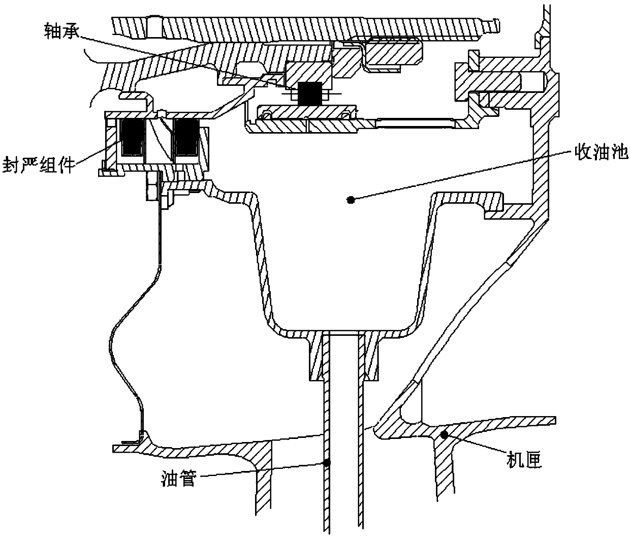 Bearing grease return structure