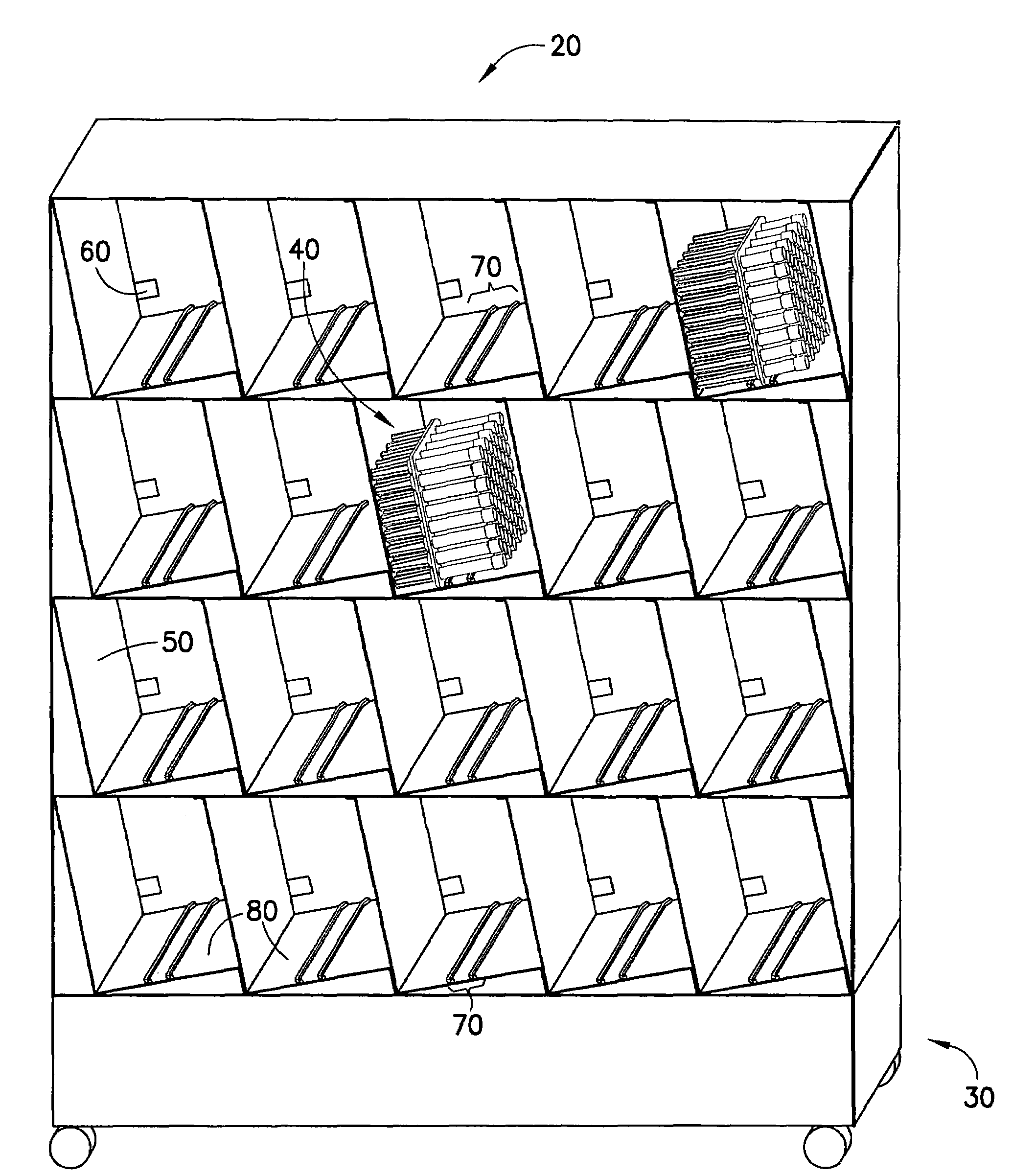 Method of making microorganism sampling tube containing slanted culture medium and sample tube tray therefor
