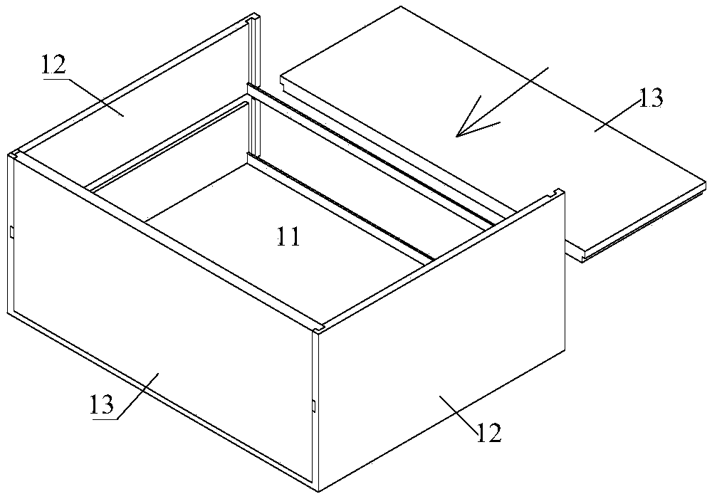 Drawer, storage device and refrigeration equipment