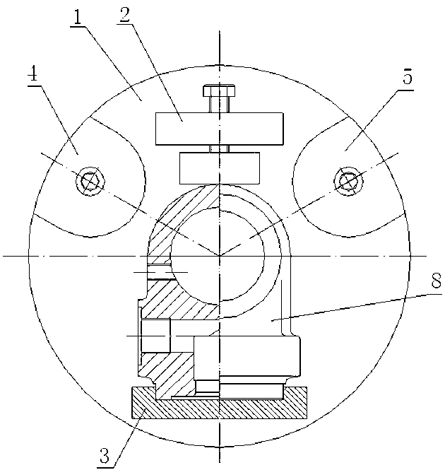 Boring fixture for rear lug of HSG series engineering cylinder