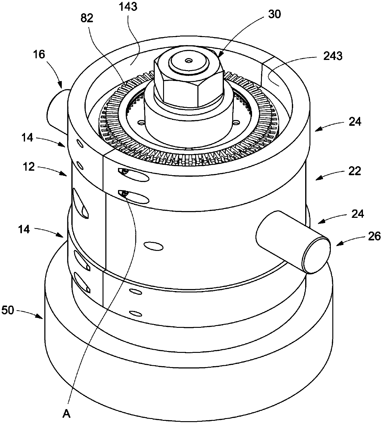 Rotor short-circuit ring casting mold