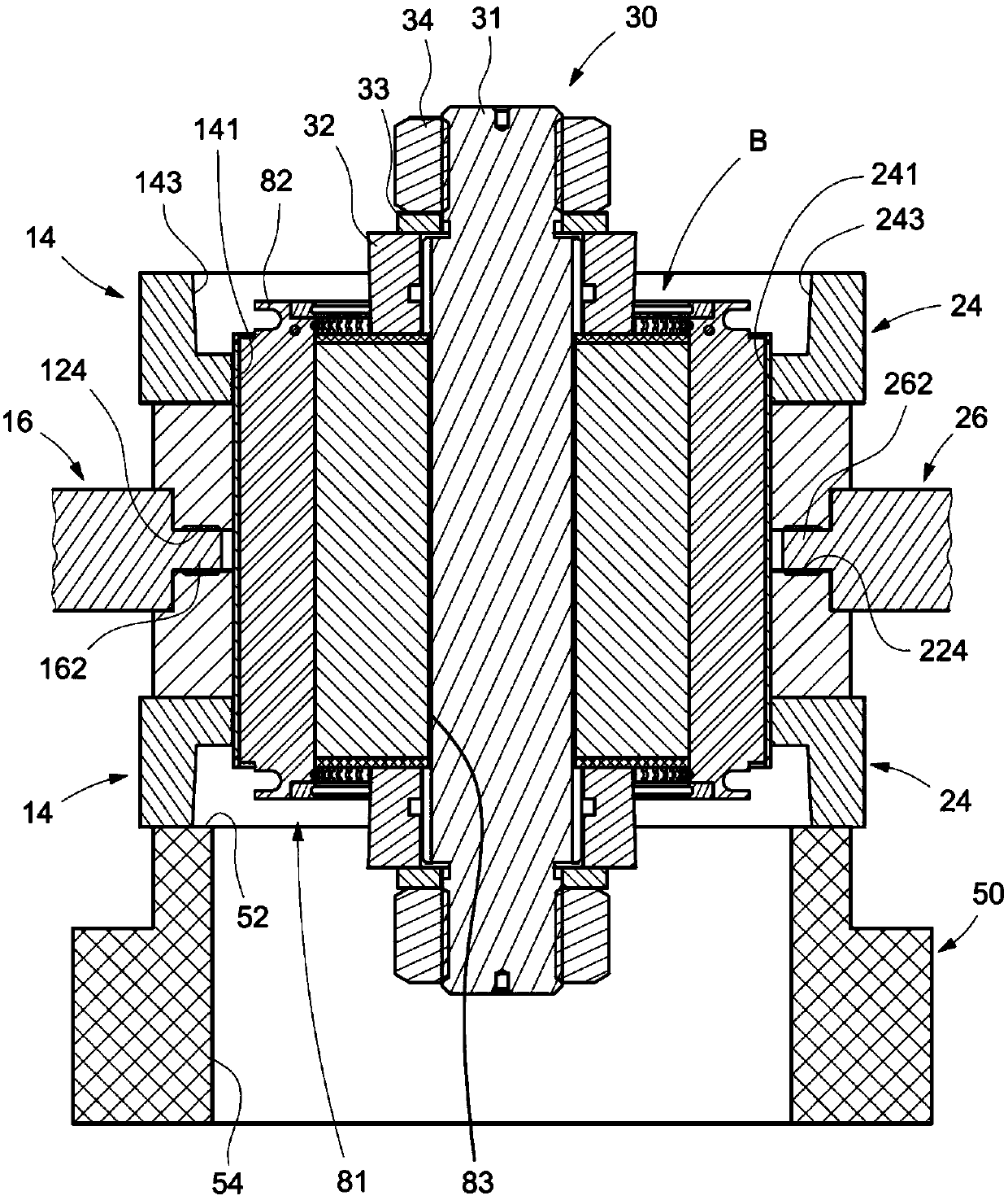 Rotor short-circuit ring casting mold