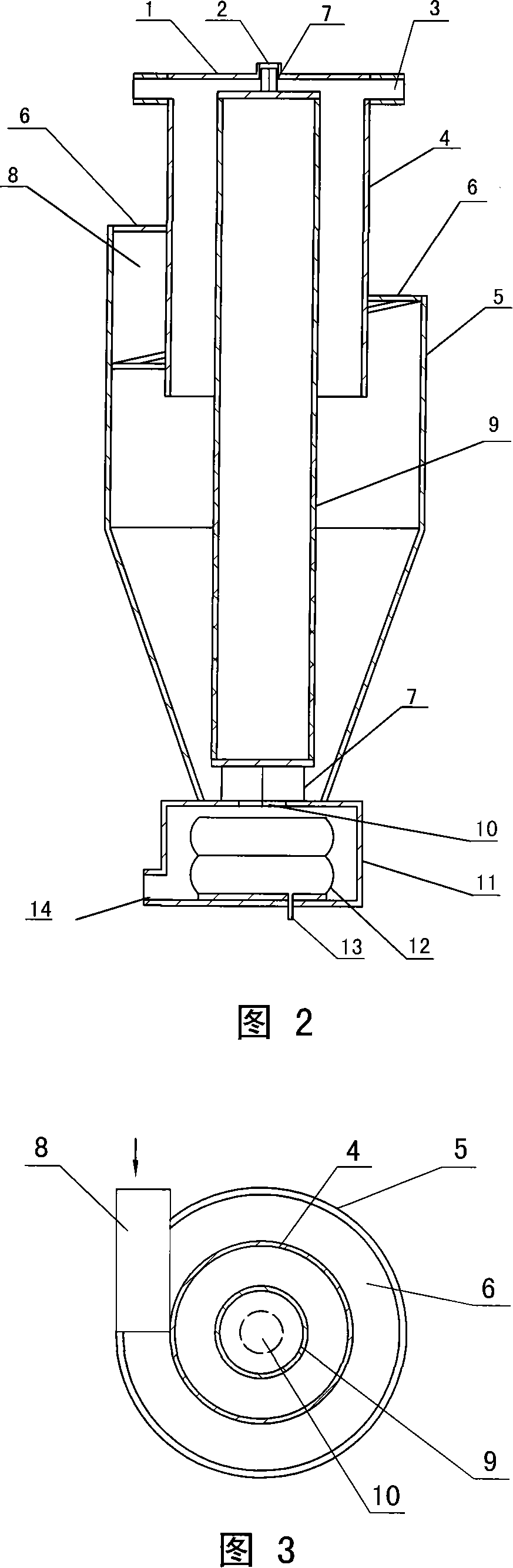 Vortex pulp distributor