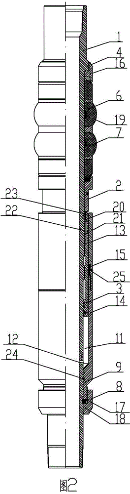 Composite rubber sleeve device