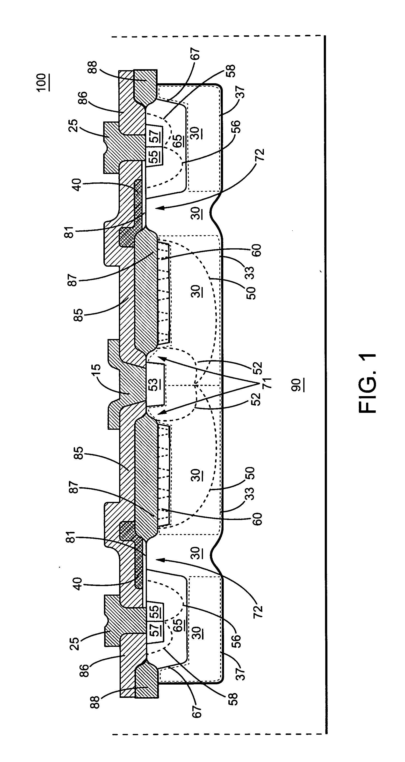 High voltage and low on-resistance LDMOS transistor having radiation structure and isolation effect