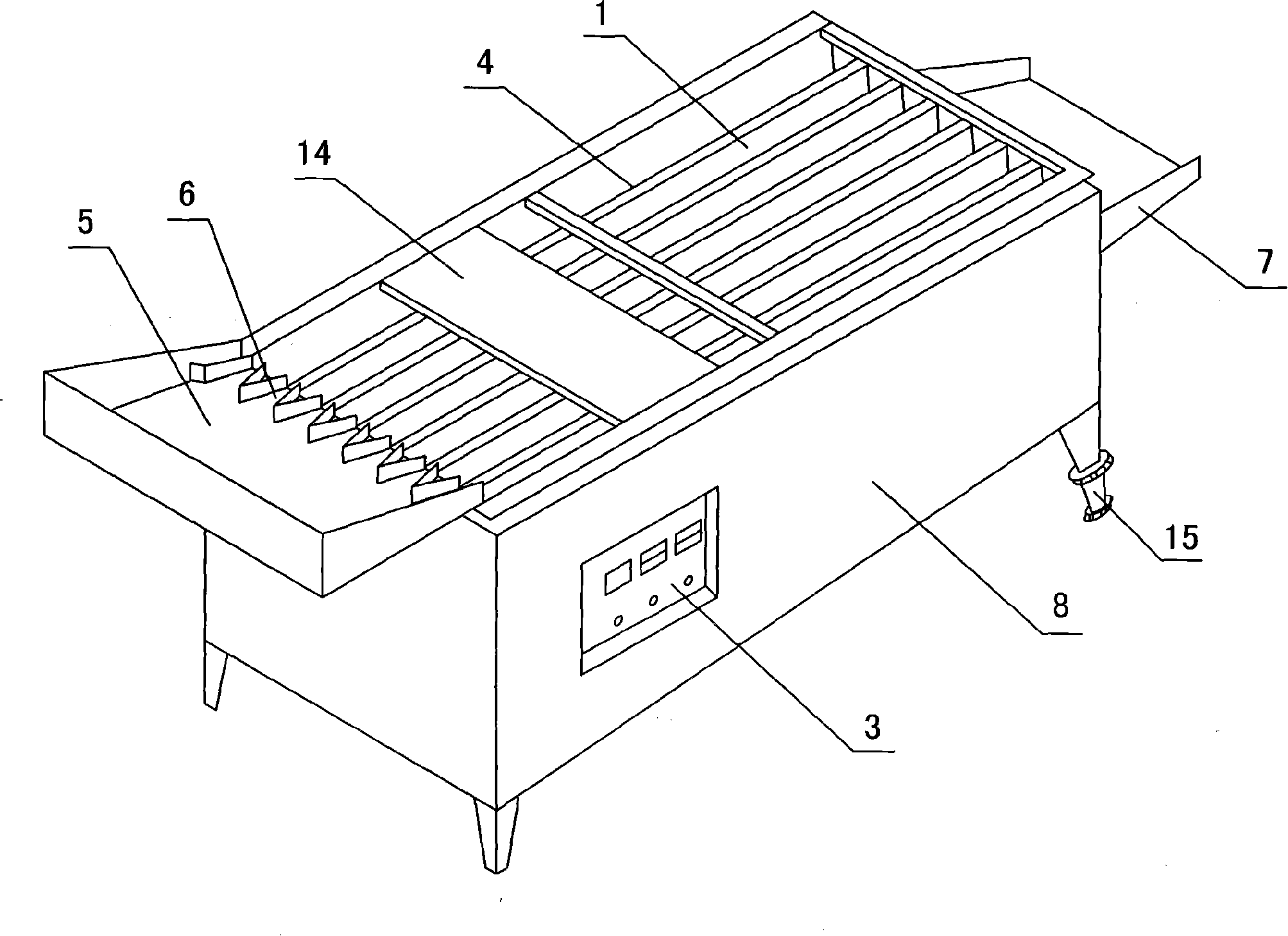 Tea-leaf automatically de-enzyming straightening out machine and de-enzyming straightening out method thereof