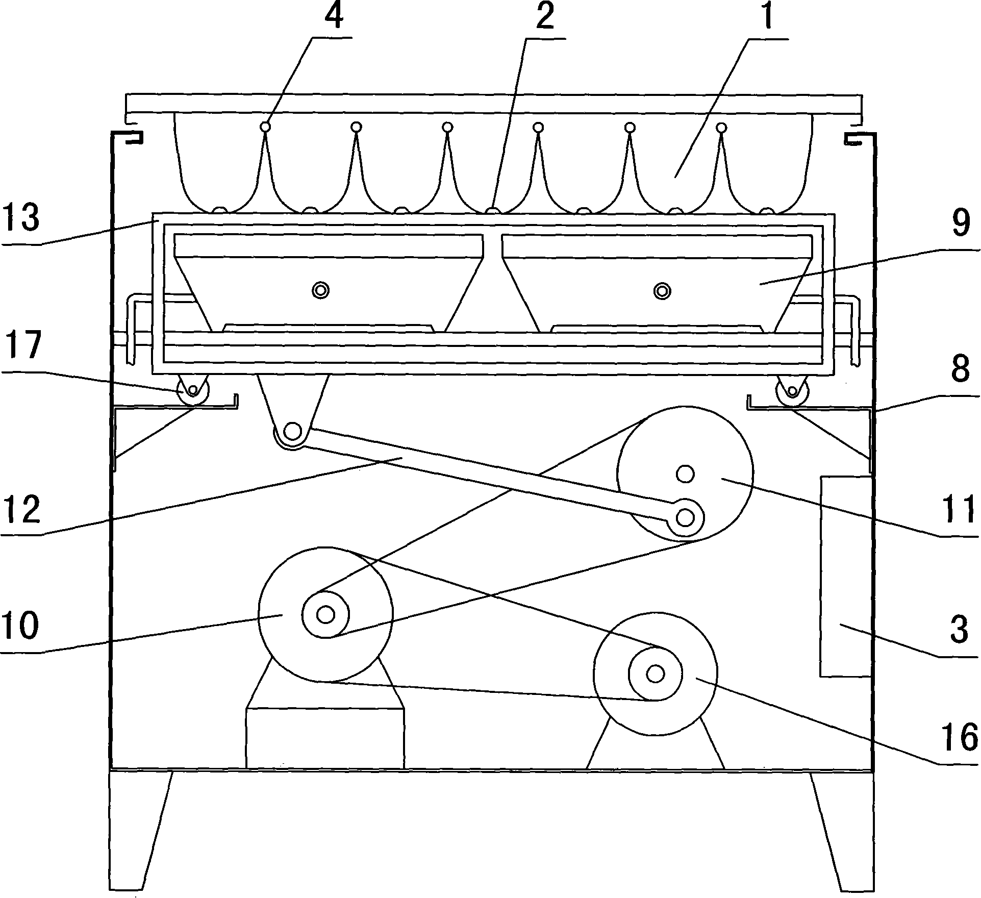 Tea-leaf automatically de-enzyming straightening out machine and de-enzyming straightening out method thereof