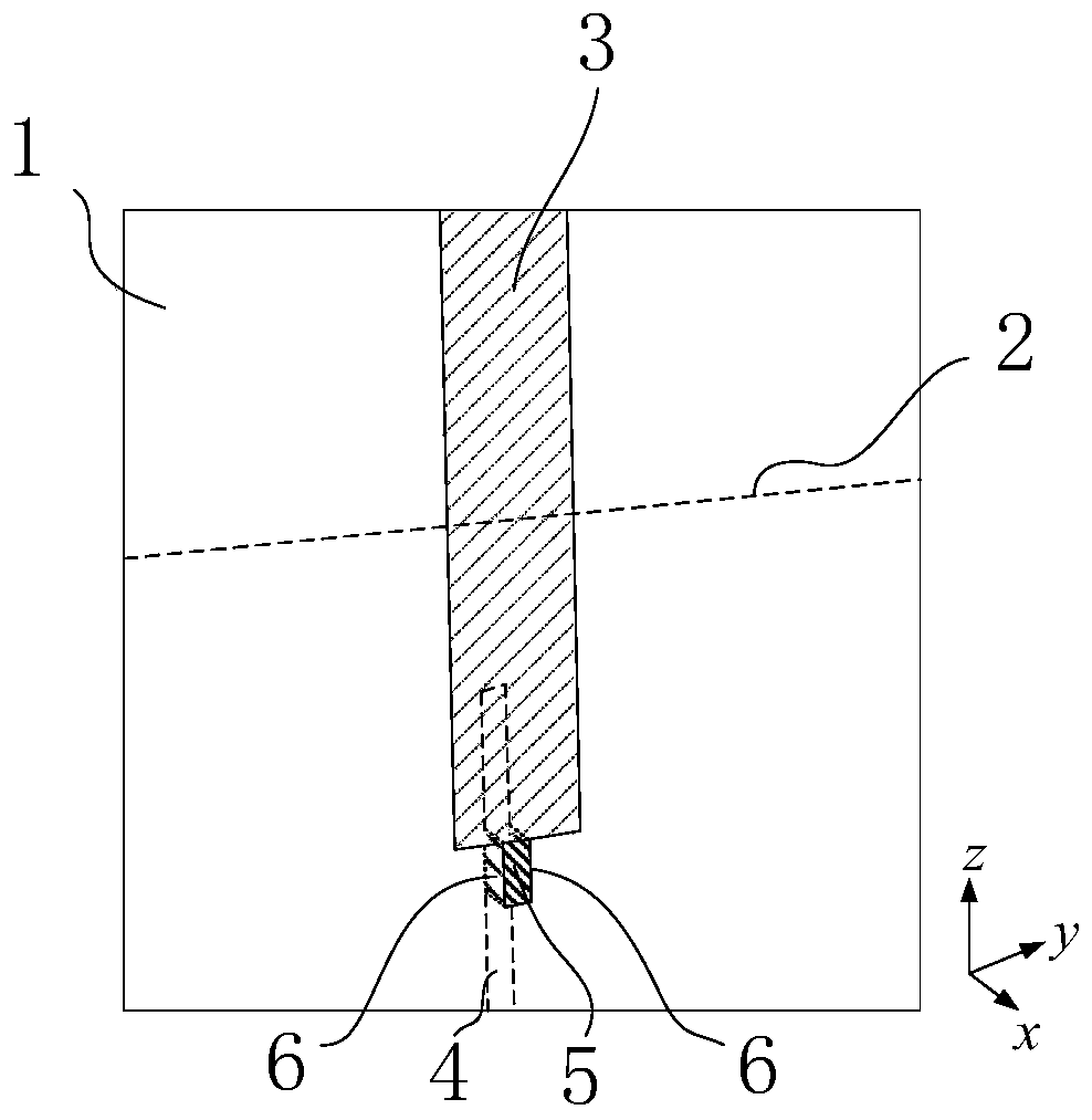 Bipolar antenna with planar monopole and slot structure