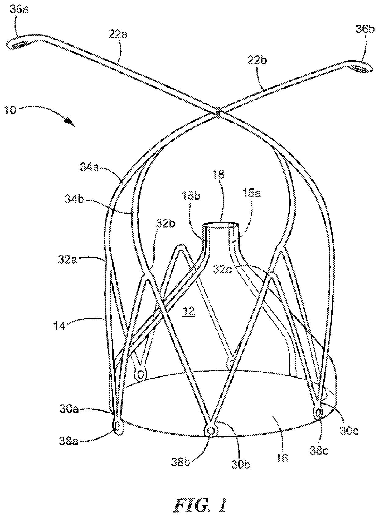 Transcatheter device and minimally invasive method for constricting and adjusting blood flow through a blood vessel