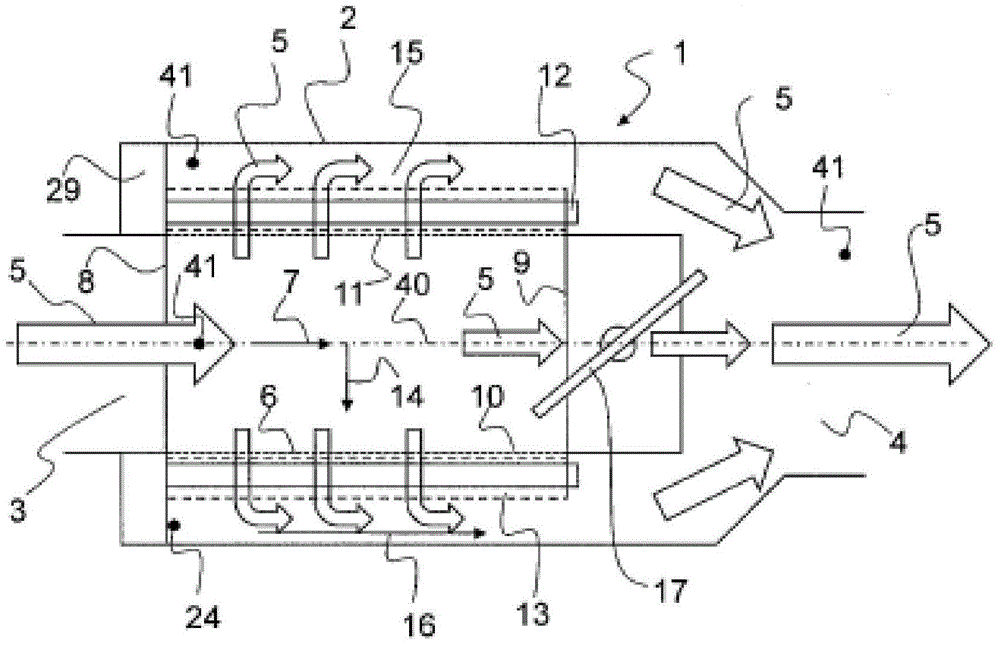 Arrangement with heat exchanger for thermoelectric generators of motor vehicles
