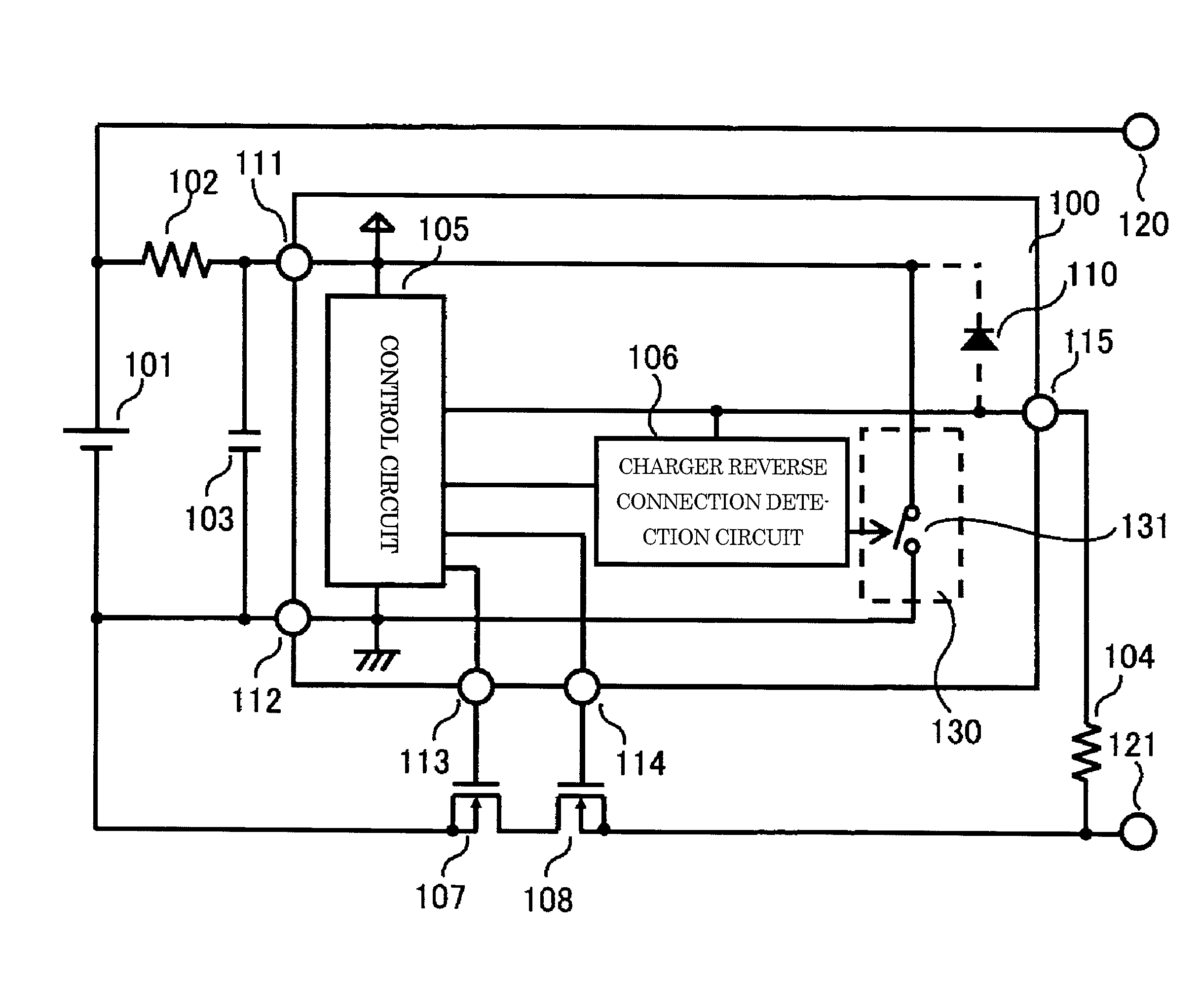 Charge and discharge control circuit and battery device