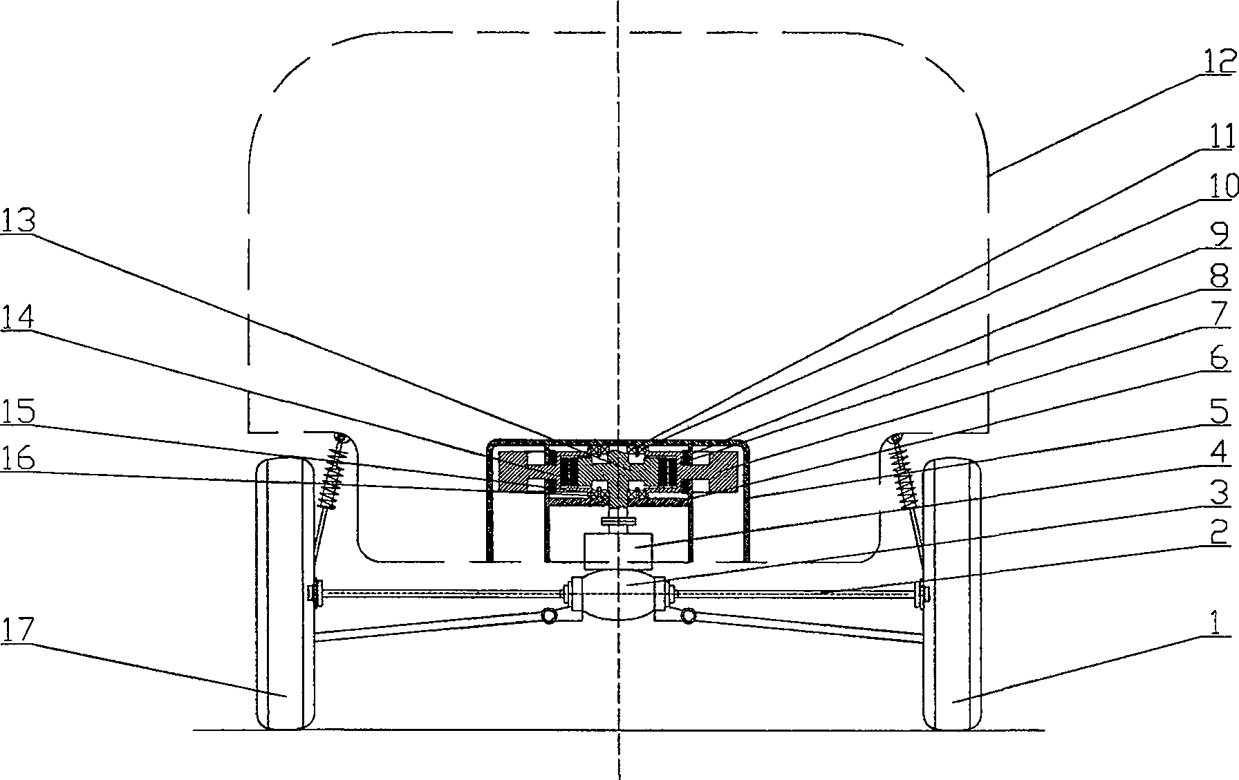 Quasi-rhombus vehicle kinetic energy drive system