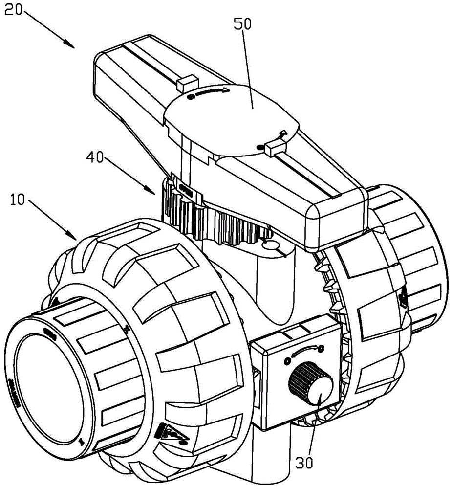 Fixed double union ball valve