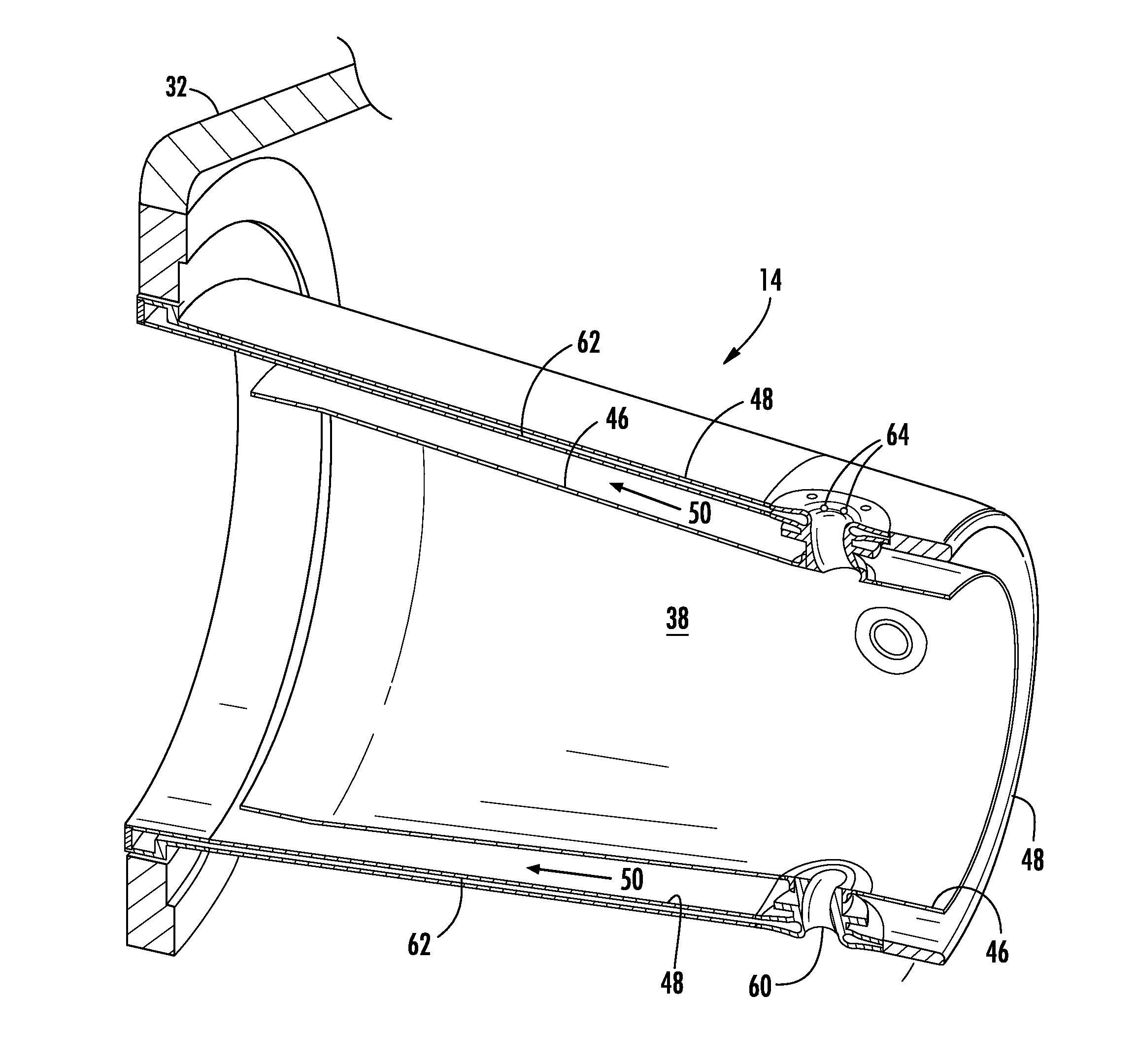 System for supplying a working fluid to a combustor