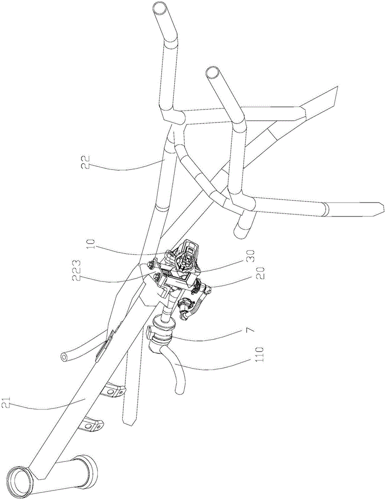 Fuel pump arrangement structure and electronic fuel injection vehicle